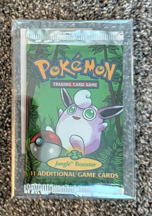 Sealed Unlimited Jungle booster pack with Wigglytuff artwork